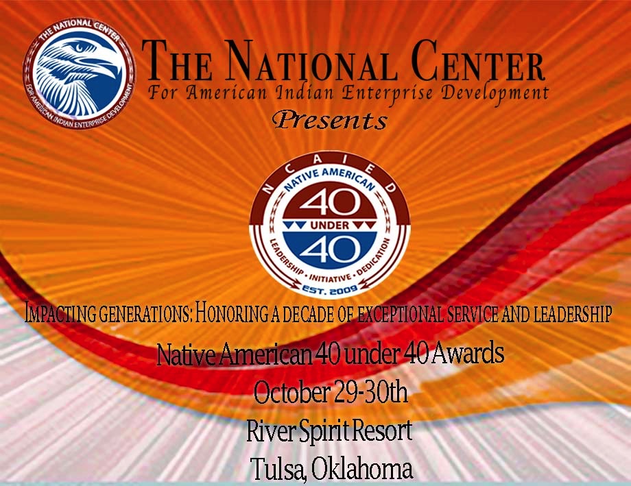 NCAIED Native American 40 Under 40 Award