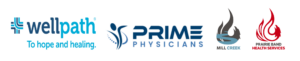 Wellpath, Prime Physicians, Prairie Band Health Services & Mill Creek Logos